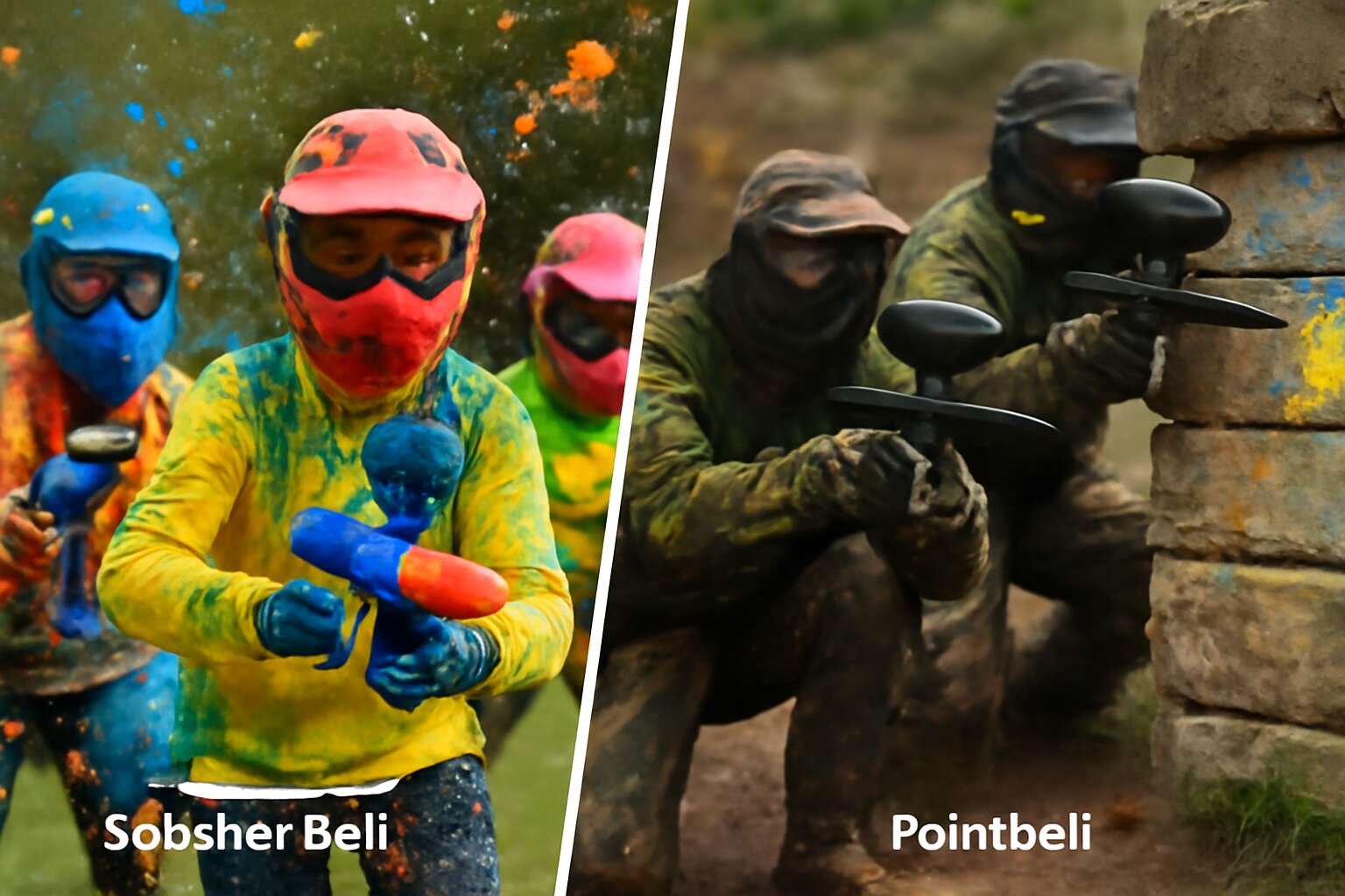 splatter ball vs paintball