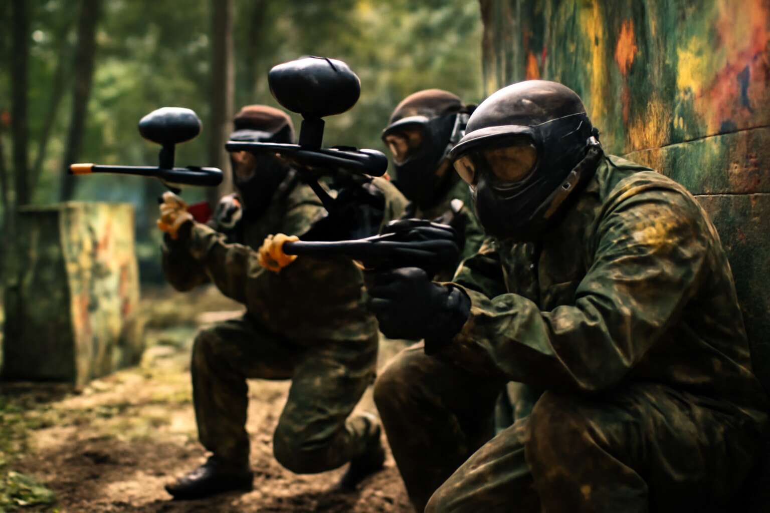 when were paintball guns invented