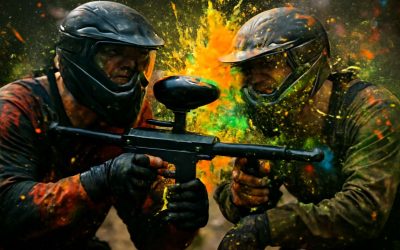 Epic Moments in Action: Stunning Close Contact Paintball Photos Capture the Intensity
