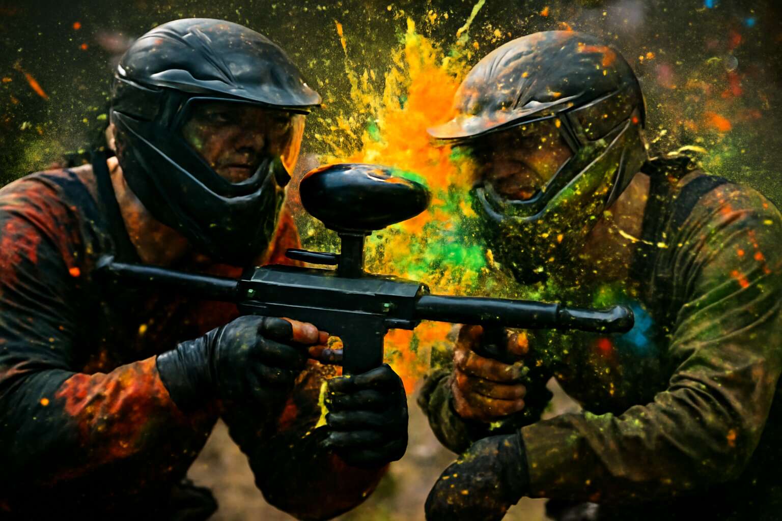 close contact paintball photos