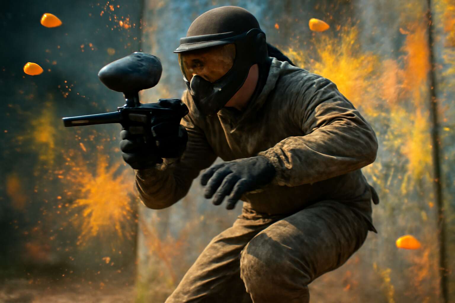 paintball to the back of the head