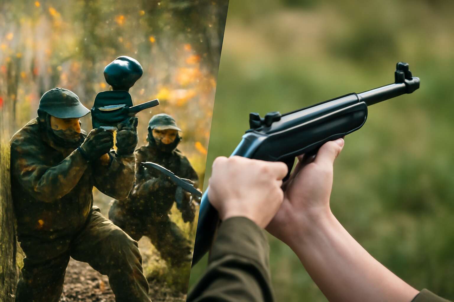 paintball vs bb gun
