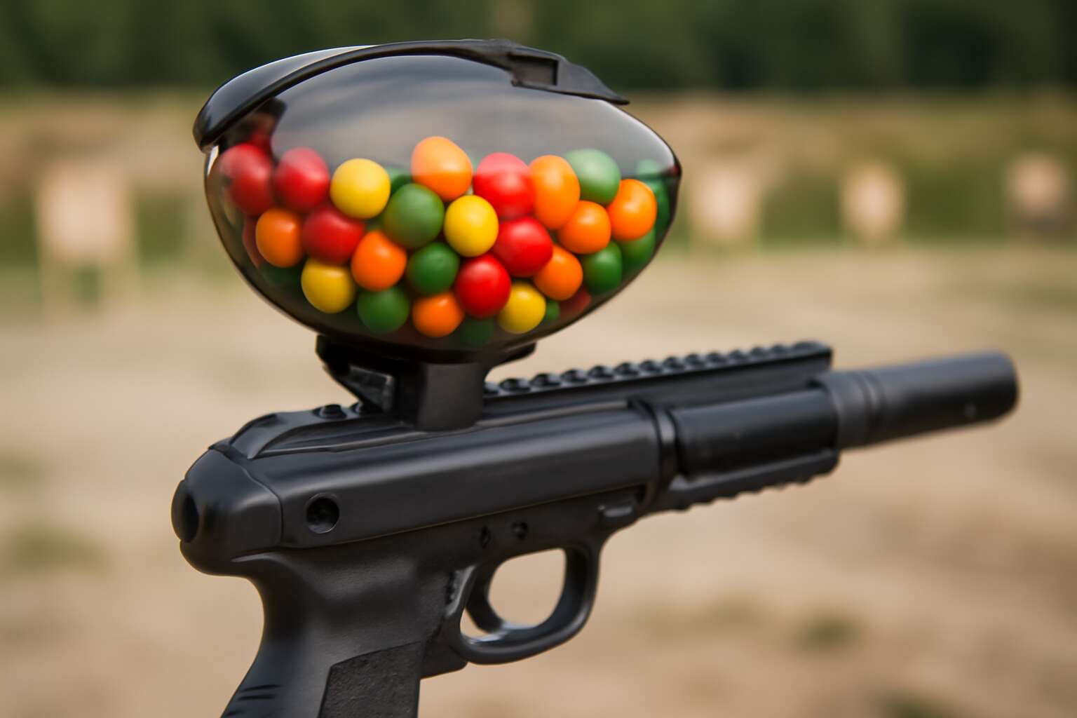 can paintball guns shoot pepper balls