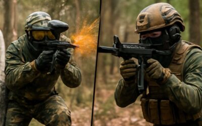 Battle of the Fields: which is harder paintball or airsoft and why it matters.