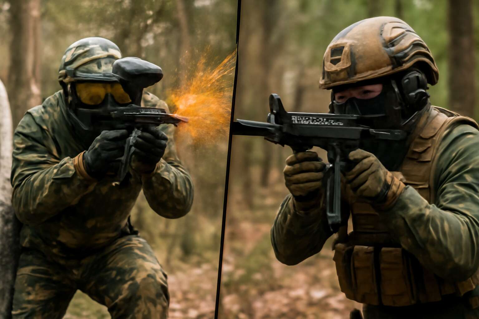 which is harder paintball or airsoft